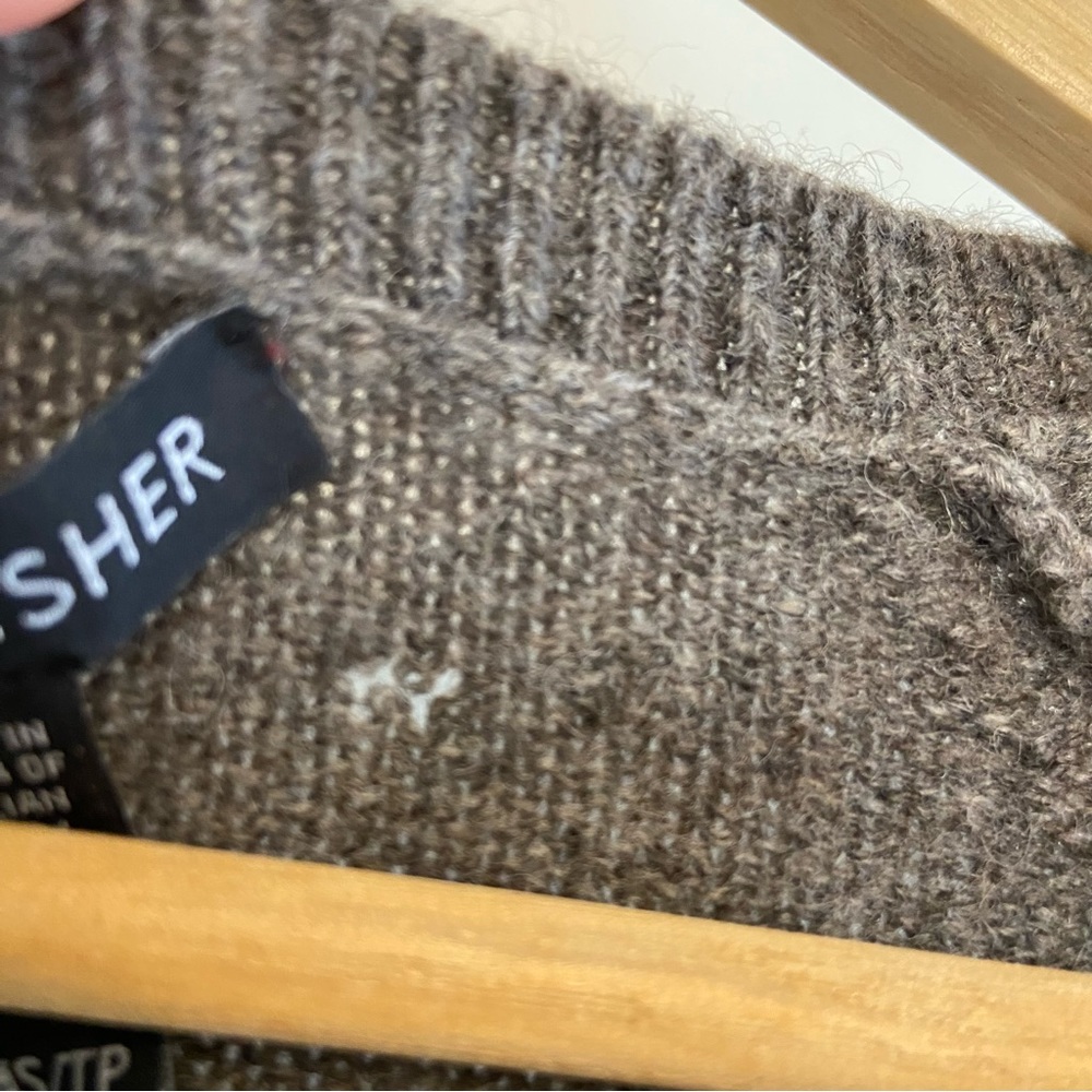 Eileen Fisher Merino Yak blend Colorblock sweater - Picture 6 of 7
